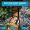Gardenised Metal Wall-Mount Hose Holder Heavy-Duty Outdoor Hanger and Water Hose Organizer with Sturdy Reel Hooks & Screws for Yard Lawn Garden Patio Landscaping and Home Use, Bronze